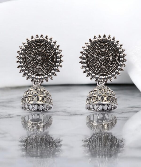 Ancient Seeka Jhumka Earrings - Image 3